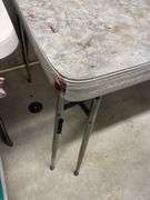 Folding Table with Metal Legs