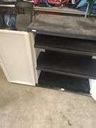 2 DOOR HARD PLASTIC STORAGE CABINET - 35X18X36