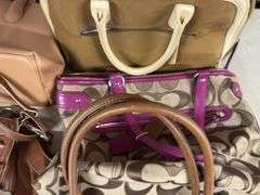 Assorted Ladies Handbags - Coach, Nine West, and More