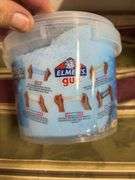 CONTAINER OF ELMER'S GLASSEY CLEAR DELUXE GLUE  HAS GLITTER & STARS