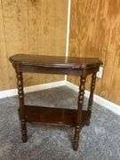 Wooden Hall Table with Lower Shelf