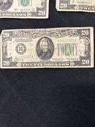 Lot of Five $20 Federal Reserve Notes