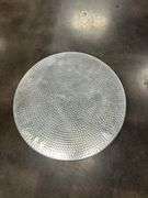 Hammered Metal Top Accent Table with Rope Detail