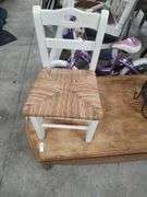 KIDS CANE BOTTOM CHAIR 12 INCHES FLOOR TO SEAT