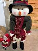 Christmas Holiday Decor Lot - Santa, Snowman, Ornaments and More