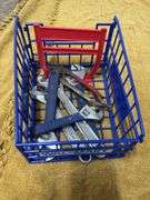 BASKET OF ADJUSTABLE WRENCHES