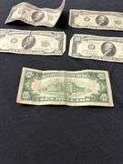 Lot of 5 Ten Dollar Federal Reserve Notes