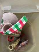 Two Storage Bins of Holiday Decorations