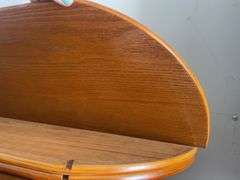 Curved Glass Display Cabinet with Key
