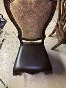 Wood Dining Table with Six Chairs