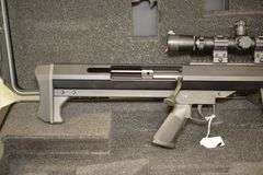 Barrett Firearms Model 99 Bolt Action Rifle In .50 BMG Caliber With 4.5-14 Power Leupold Scope,