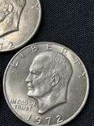 Three 1972 Eisenhower "Ike" Dollar Coins