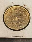 POSSIBLE REPLICA 25 DOLLAR CALIFORNIA GOLD TEMPLETON AND REID ASSAYS 1849