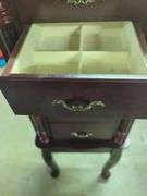 Mahogany Finish Jewelry Armoire