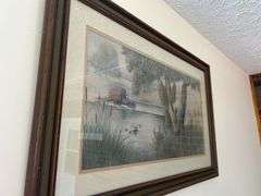 Fred Thrasher 1978 "Community Rolling Store" Truck Scene Framed Art