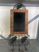 Metal Shelving Unit with Assorted Items