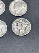 TWELVE MERCURY DIMES