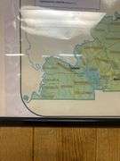 Framed Kentucky Commonwealth Wall Map