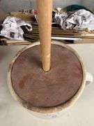 Stoneware Butter Churn with Wooden Dasher