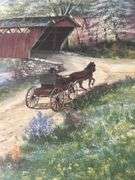Fred Thrasher Limited Edition Print - Covered Bridge Scene