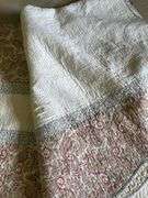 Floral Pattern Quilted Throw Blanket