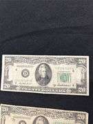 Lot of Five $20 Federal Reserve Notes