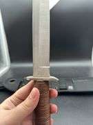 Fixed Blade Knife with Leather Handle and Sheath