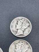 TWELVE MERCURY DIMES