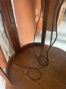 Curved Glass Display Cabinet with Key