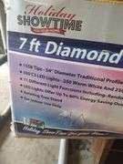 HOLIDAY SHOWTIME 7 FT DIAMOND PEAK LED CHRISTMAS TREE