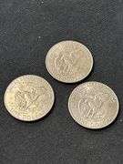 Three 1972 Eisenhower "Ike" Dollar Coins