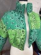 BANDANNA PRINT- WOMENS- PUFFER JACKET- SIZE- SMALL-