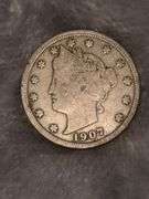 LIBERTY V NICKEL 1907