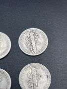 TWELVE MERCURY DIMES