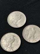 1923 Peace Silver Dollars - Group of Three