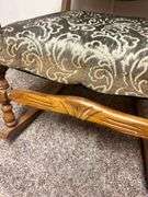 Upholstered Wood Frame Rocking Chair