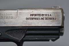 Bersa Model BP9CC Pistol In 9X19MM Caliber,