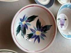 Collection of Decorative Bowls and Saucers