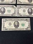 Lot of Five $20 Bills
