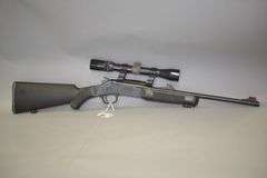 Rossi Break-Down Single Shot Rifle In .22 LR Caliber With a 3-9 Power Scope.