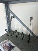 Metal Shelving Unit with Assorted Items