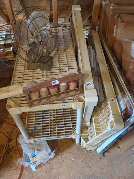 Fan, Spice Rack and Shelving Unit image