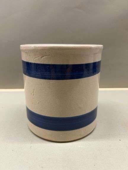 R.R.P. Co. Roseville Stoneware Crock #303-E image