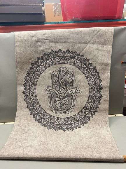 Fabric Wall Hanging with Hamsa Hand Design image