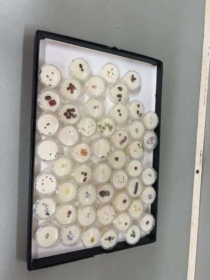 Collection of Loose Gemstones in Display Case image