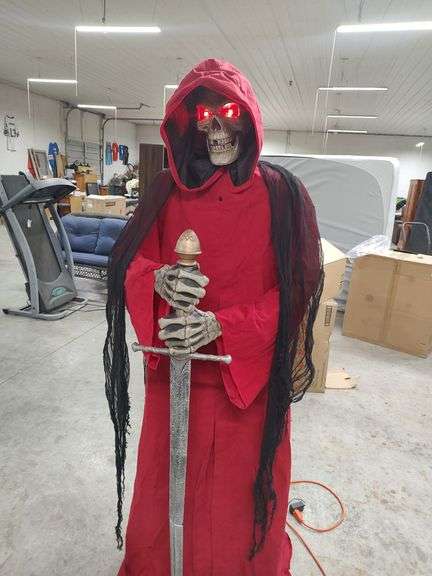 HOME DEPOT - 6 FT ANIMATED REAPER - HALLOWEEN DECORATION image