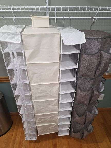 Set of Four Hanging Closet Organizers image