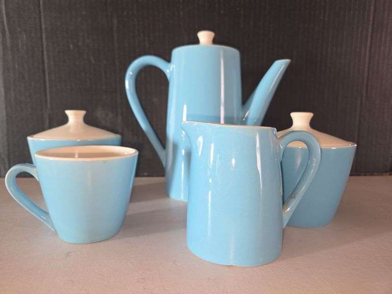 Light Blue Ceramic Coffee Set image