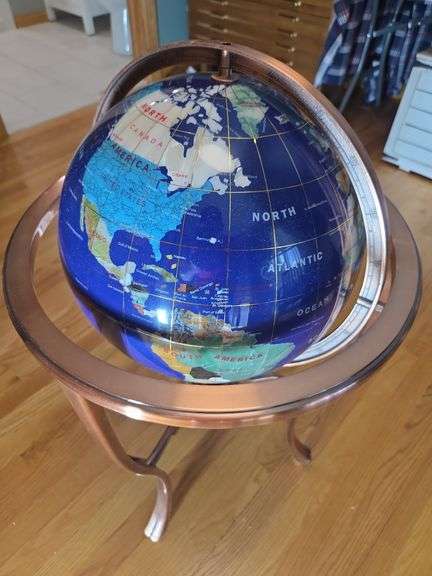 Decorative Globe on Stand with Compass image