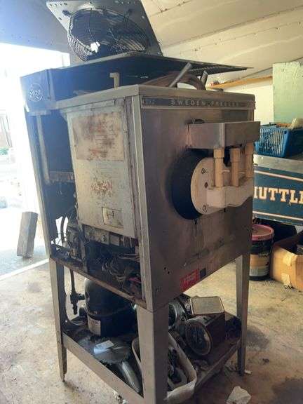 Sweden Freezer Model 282 Commercial Ice Cream Machine with Scale and Additional Items image